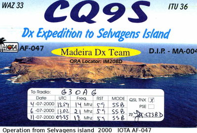 Selvagens island   IOTA AF-047
