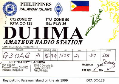 Palawan island    IOTA OC-128
