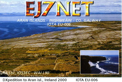 Aran island, Ireland   IOTA  EU-006
