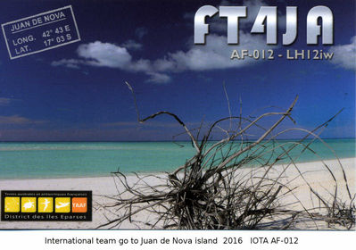 Juan de Nova island IOTA AF-012
