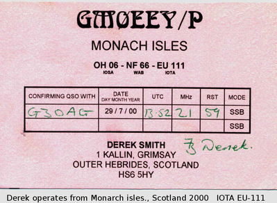 Monarch isls.  IOTA EU-111
