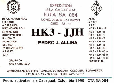 Isla Cacagual, Colombia  IOTA SA-084
