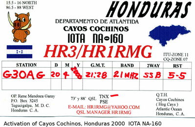Cayos Cochinos  IOTA NA-160
