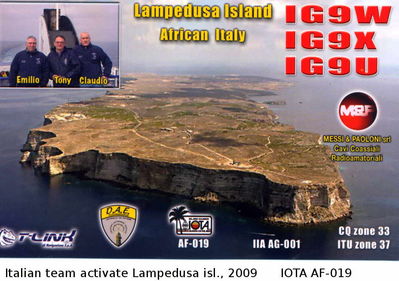 Lampedusa island  IOTA AF-019
