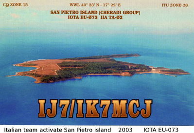 San Pietro island   IOTA EU-073
