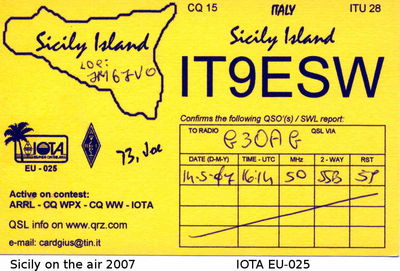 Sicily island   IOTA EU-025
