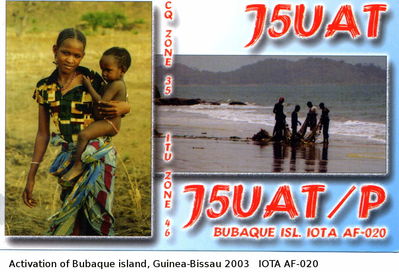 Bubaque island, Guinea  IOTA AF-020
