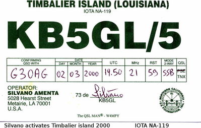 Timbalier island    IOTA NA-119
