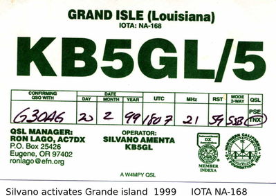 Grande isle, Louisiana  IOTA NA-168
