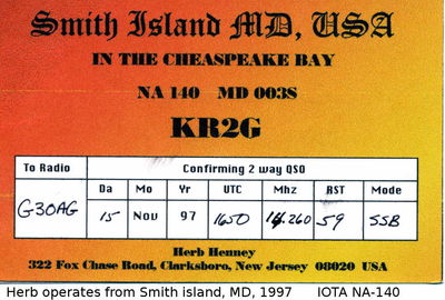 Smith island   IOTA NA-140
