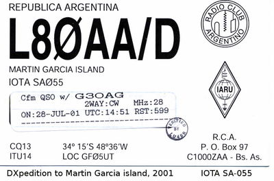 Martin Garcia island  IOTA SA-055
