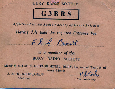 Early membership card..1959???
