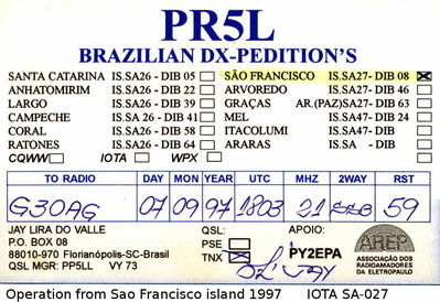 Sao Francisco isl.  IOTA SA-027
