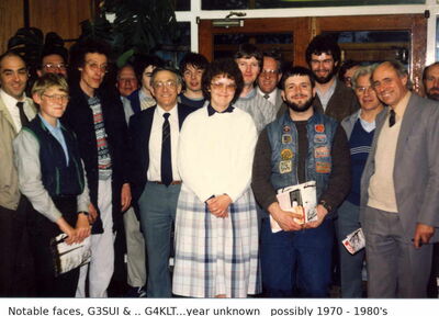 Taken 1980's at a visit to the Emley moor TV transmitter. G6HBF, G3SUI, G4KLT, and others
