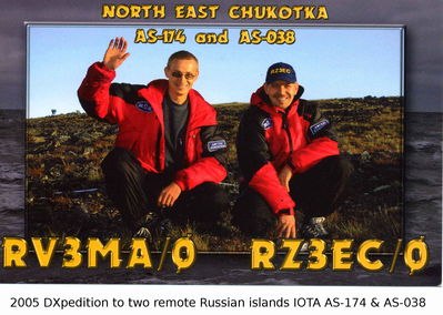 North East Chukotka islands  IOTA AS-174 & AS-038

