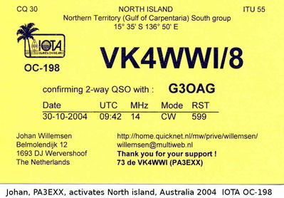 North island IOTA OC-198
