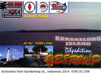 Karakelong island IOTA OC-209
