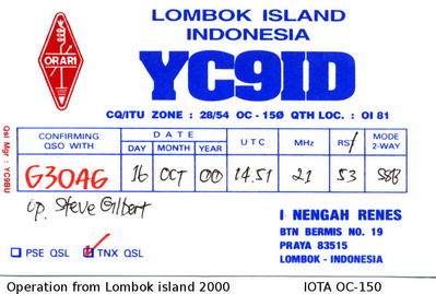 Lombok island  IOTA OC-150
