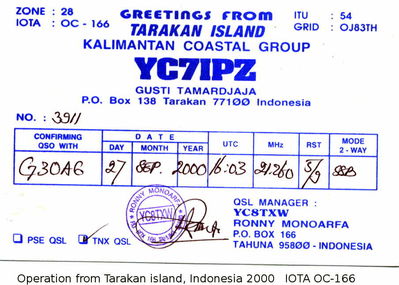 Tarakan island  IOTA OC-166
