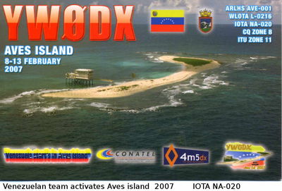 Aves island   IOTA NA-020
