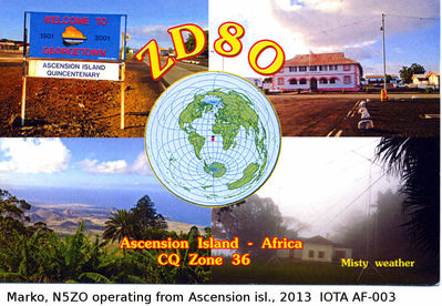 Ascension island   IOTA AF-003
