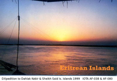 Dahlak Kebir & Sheikh Said islands
IOTA AF-038 & AF-080
