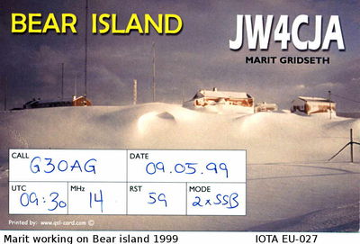 Bear island  IOTA EU-027
