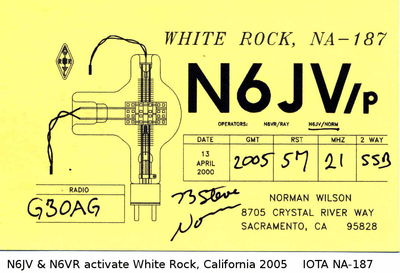 White Rock, California  IOTA NA-187
