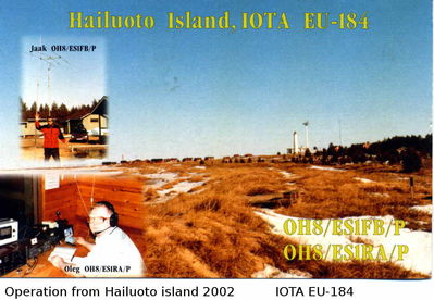 Hailuoto island IOTA EU-184
