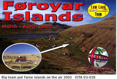 Faroe islands  IOTA EU-018
